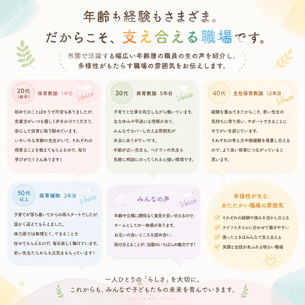 5. 幅広い職員の声